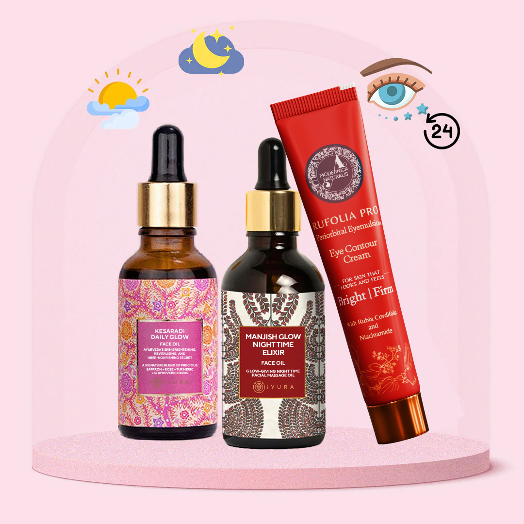 Rund-um-die-Uhr AM-PM Trio - 24-Stunden-Pflege für Gesicht + Unteraugenpartie