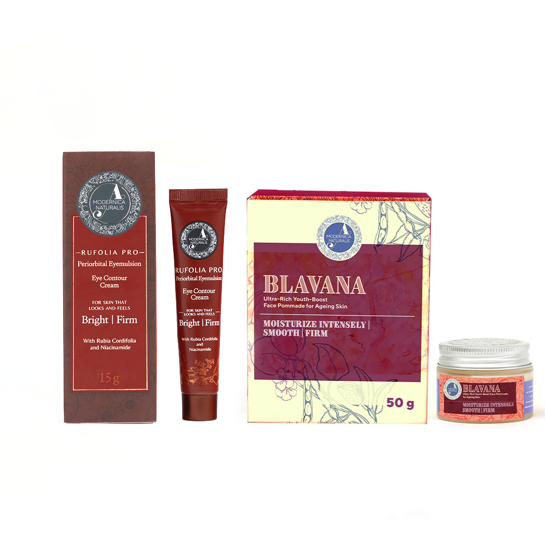 Das Alter-Halt-Duo - Altertrotzende Black Gram Face Moisturising Cream und Aufhellende Creme für die Augenpartie