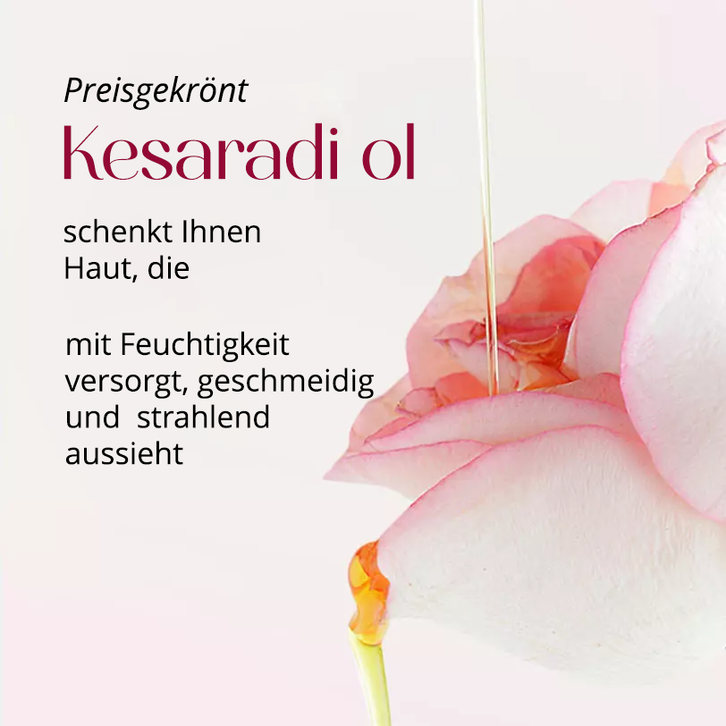 Mini Kesaradi Daily Glow Oil - iYURA's Signature Blend of Precious Saffron + Rose + Turmeric + 16 Ayurvedic Herbs