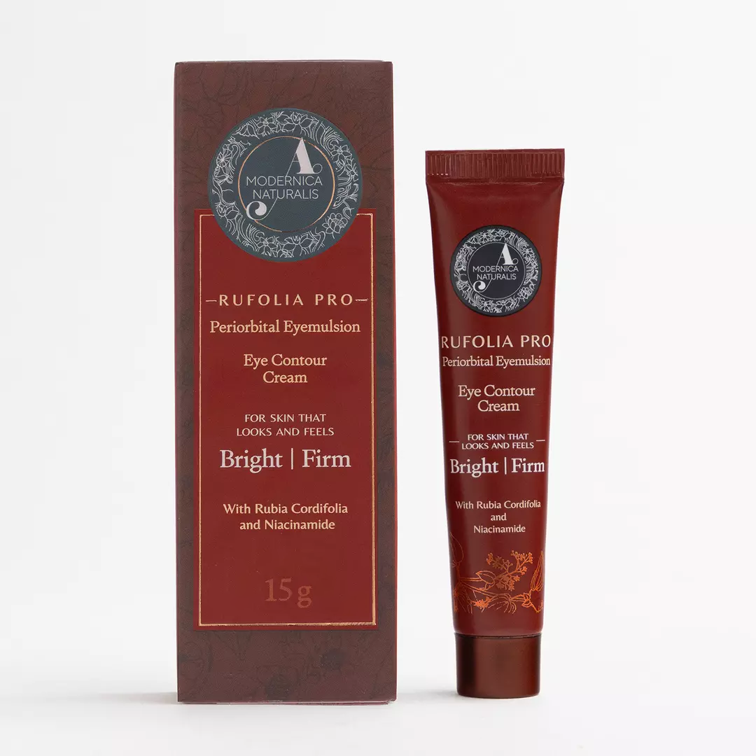Rufolia Pro Periorbital Eyemulsion -  Augenkonturcreme – Aufhellend, straffend und feuchtigkeitsspendend für die Augenpartie – Neue Formel mit Manjistha, Aloe Vera, Lotus und Niacinamid – Beste Augencreme – Mit klinisch getesteten Inhaltsstoffen