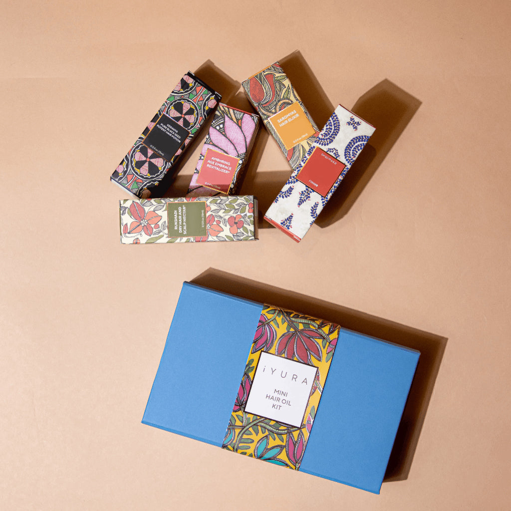 Mini-Haaröl-Kit - 5 ayurvedische Haaröl-Minis
