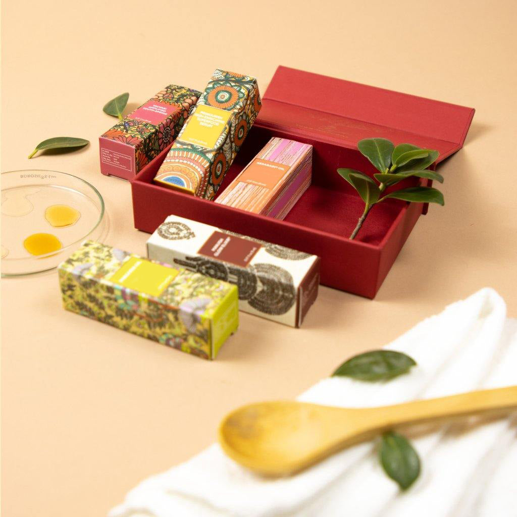 Mini-Gesichtsöl-Kit mit Layuna Persönlicher Gesichtsmassagestab