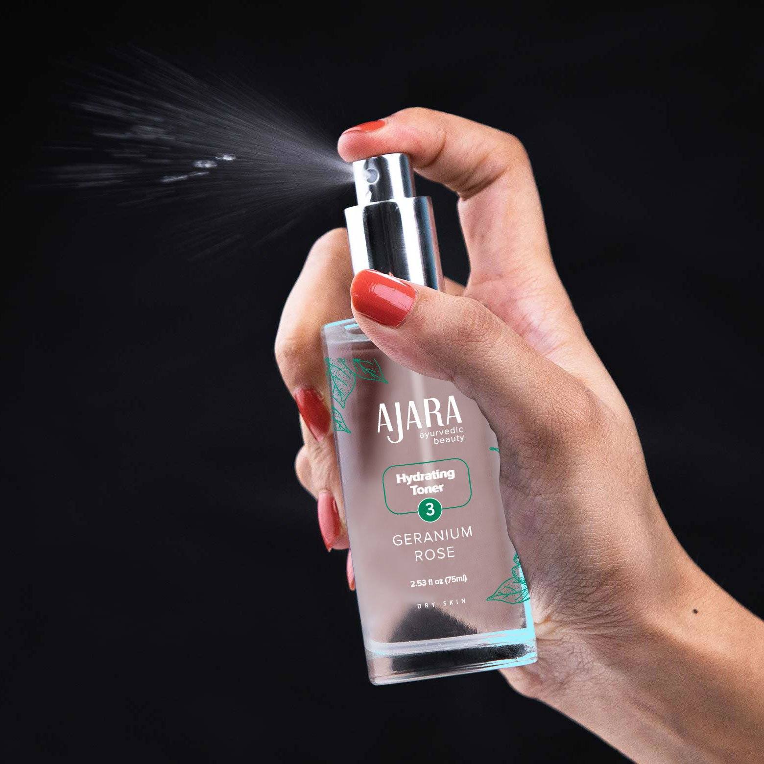 Ajara's Dew Drizzle - Geranium Rose Hydrating Toner (Vata ausgleichend)