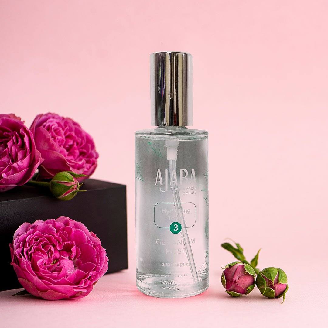 Ajara's Dew Drizzle - Geranium Rose Hydrating Toner (Vata ausgleichend)