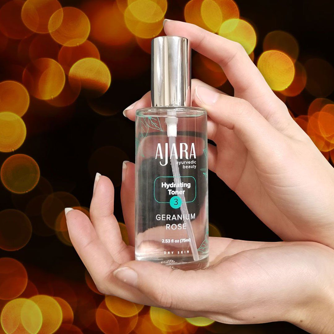 Ajara's Dew Drizzle - Geranium Rose Hydrating Toner (Vata ausgleichend)